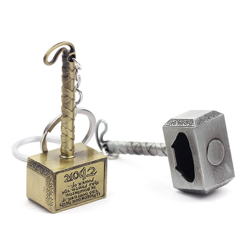 1pcs Hammer Shaped Beer Bottle Opener Portable Keychain Metal Tools Infinity Thanos Gauntlet Soda Glass Caps Remover Openers