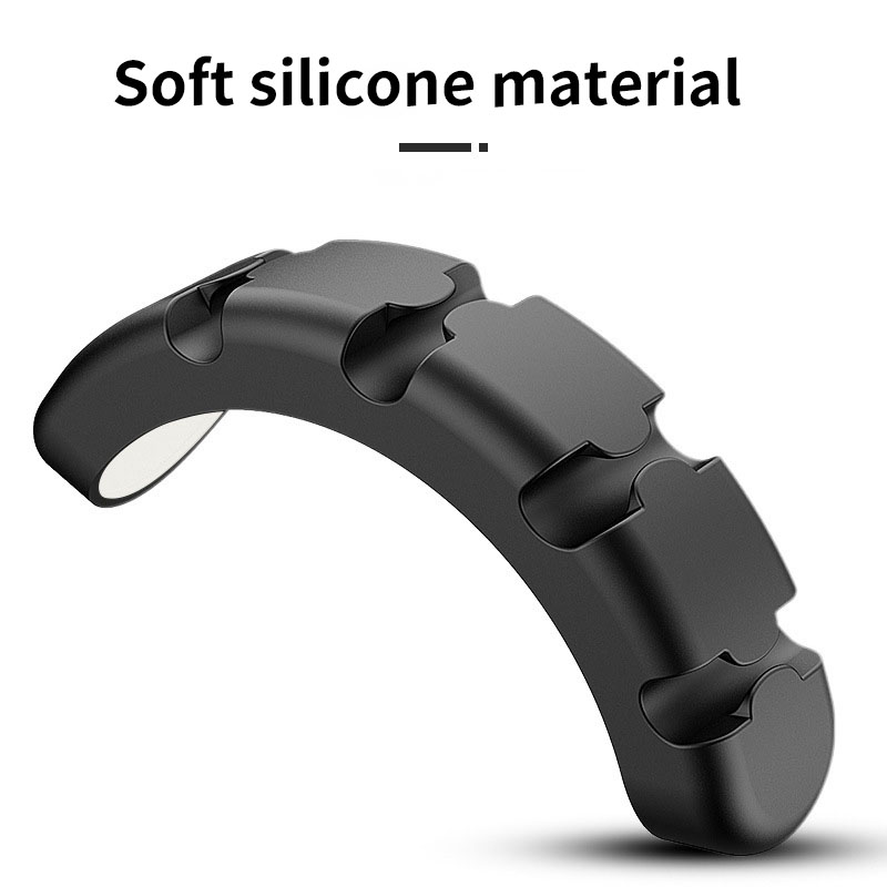Cable Organizer Silicone USB Cable Winder Desktop Tidy Management Clips Cable Holder for Mouse Headphone Wire Organizer