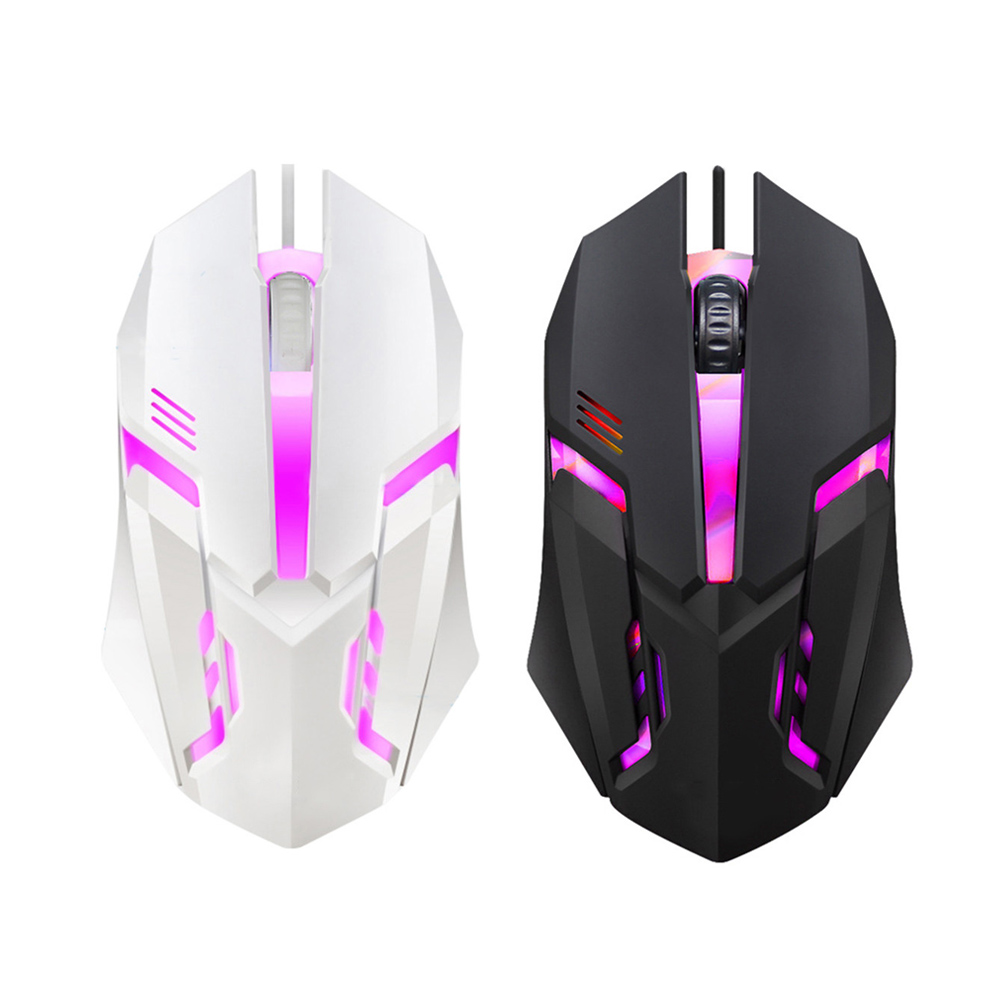 E-Sports Mysz przewodowa USB Kolorowa mysz do gier LED 5000 DPI Myszy przewodowe Optyczna przewodowa mysz dla graczy do komputera stacjonarnego Laptop PC