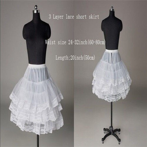 9 Style White A-Line/Hoop/Hoopless/Short Crinoline Petticoat/Underskirt Wedding: 2