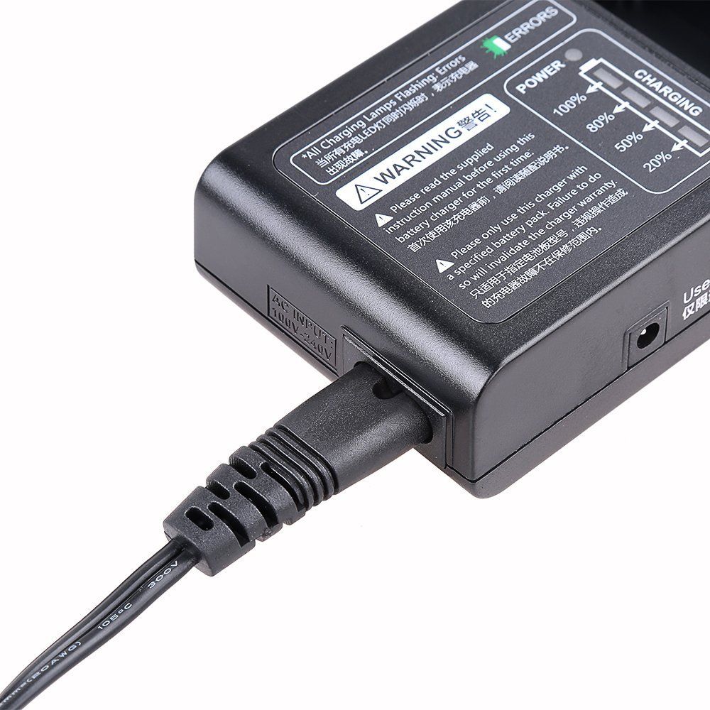 EU Plug Godox VC-18 Charger AC Charger for Godox VB18 Li-ion Battery Ving V850 V850 II V860II-S V860C V860II Speedlite Flash