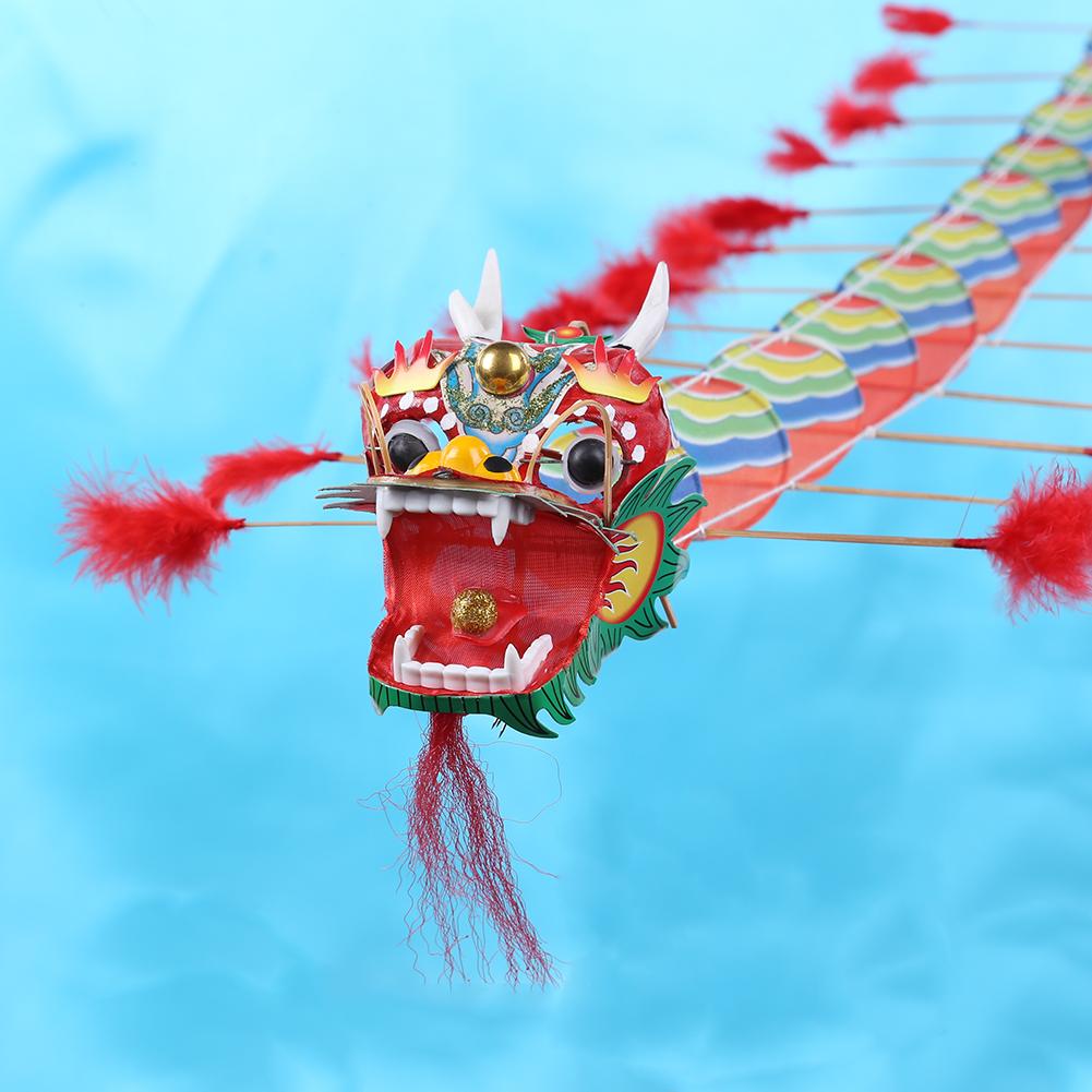 Kinderen Chinese Traditionele Dragon Kite Chinese Decoratie Vliegende Games Kite Doorwaadbare Kinderen Buiten Fun Sport Spelen Speelgoed