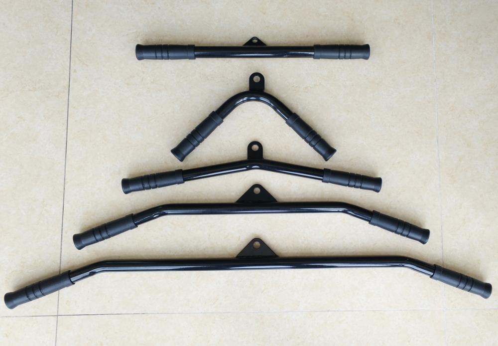 Fitness Gym Pully Cable Machine Attachments Biceps Triceps Blaster T-bar Handle Grip Pull Down Rowing Home Machine Accessories