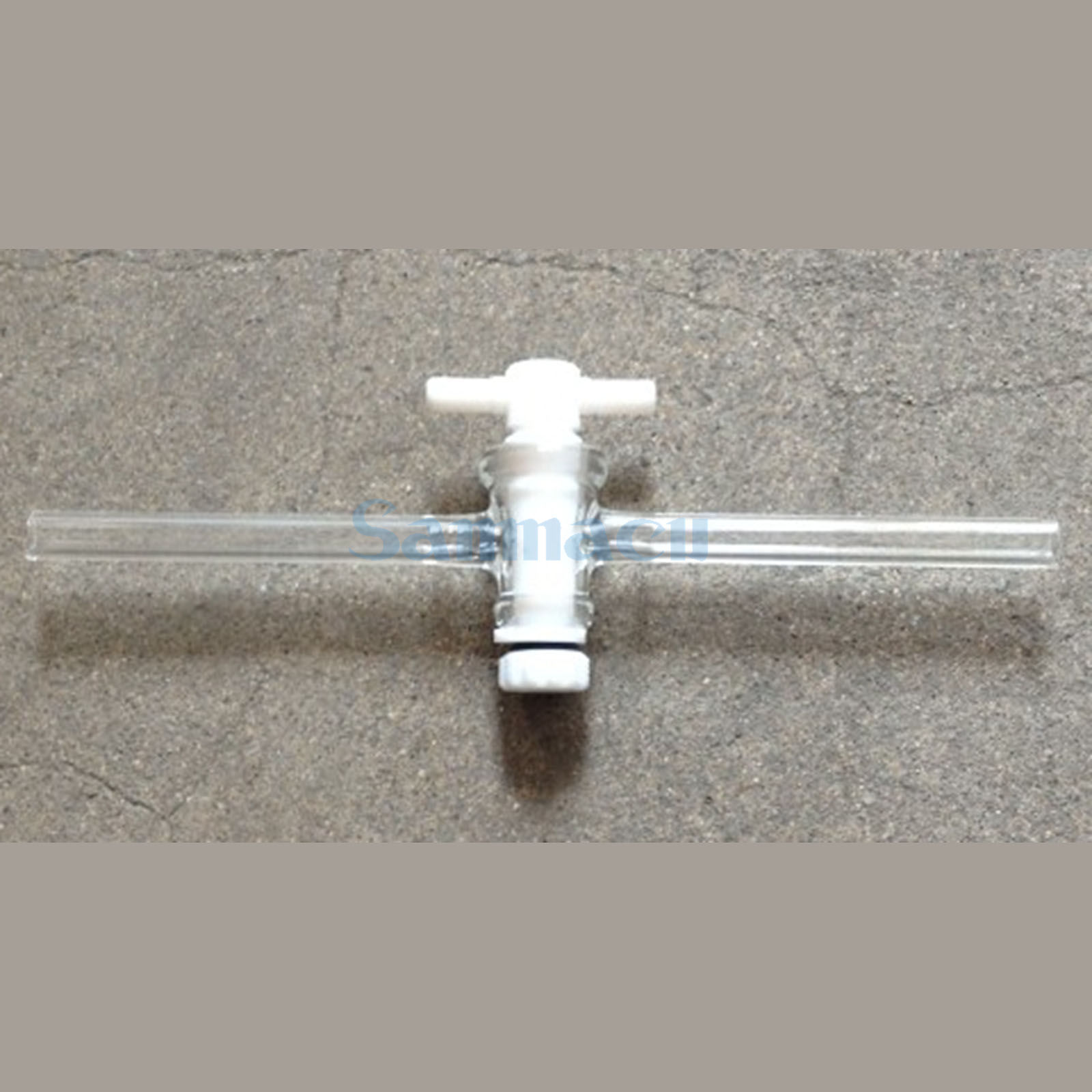 2/3/5mm Bore High Vacuum PTFE Stopcock Straight Hollow Plug Laboratory Glassware