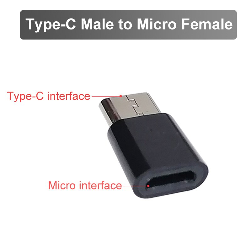 USB Zu Typ C OTG Adapter USB USB-C Männlich Zu Micro USB Typ-c Weibliche Konverter Für Macbook Samsung s20 USBC OTG Anschluss: Type C Male to Micro