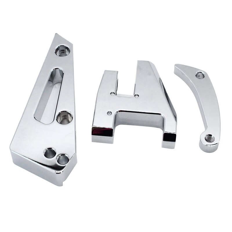 För chevy sbc 350 kort vattenpump lwp aluminium generatorfäste kit polerade biltillbehör