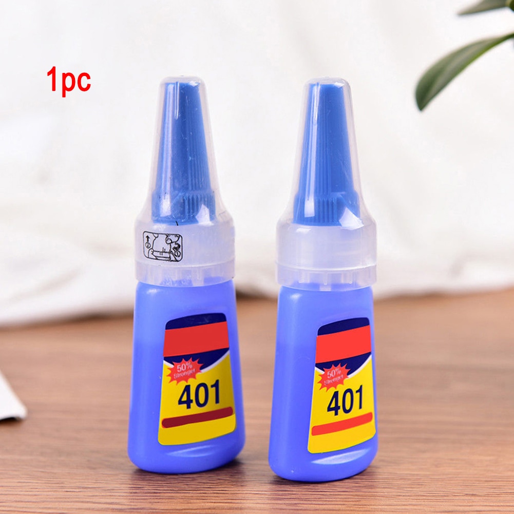 1pc 20g Ultra-fast curing speed 401 Rapid Fix Instant Fast Adhesive 20g Bottle Stronger Super Glue Multi-Purpose for most media