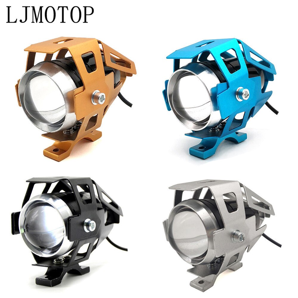 Faros LED para motocicleta, de 12V U5 Lámpara decorativa, foco para YAMAHA YBR 125 YZF R15 XT660/X/R/Z TMAX 500/530 XP500 XP530