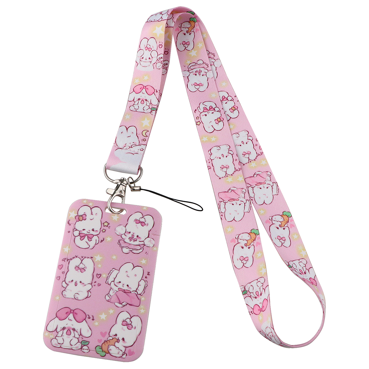 Cute Capybara Lanyard for Keys Neck Strap ID Card Badge Holder Cell Phone Strap Key Chain Key Holder Key Rings Accessories: Blue