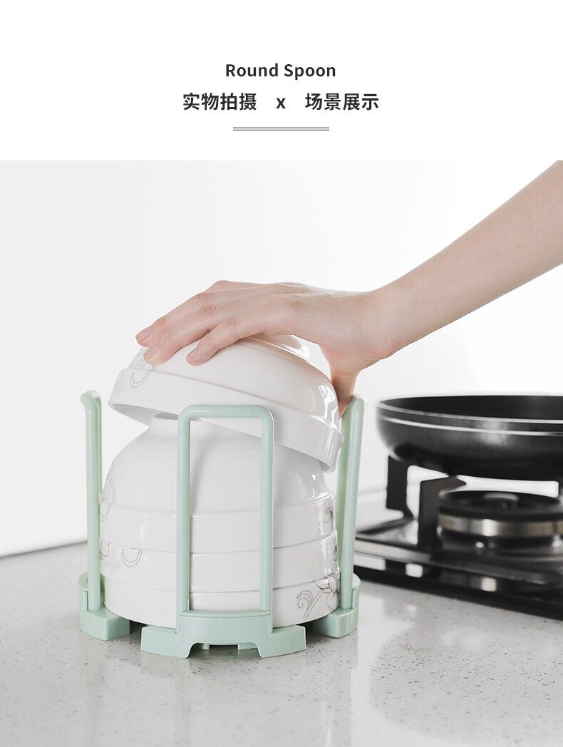 Adjustable Dish And Bowl Organiser Bowl Storage Shelf Detachable Dish Drainer Shelf Plastic Dish Drain Holder Kitchen Tool: light green