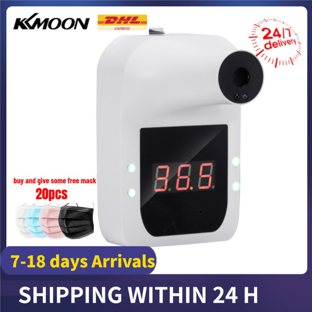 Non-contact IR Infrared Sensor Forehead Hanging Wall Mount LCD Digital Infrared Thermometer High Precision Temperature: type 2