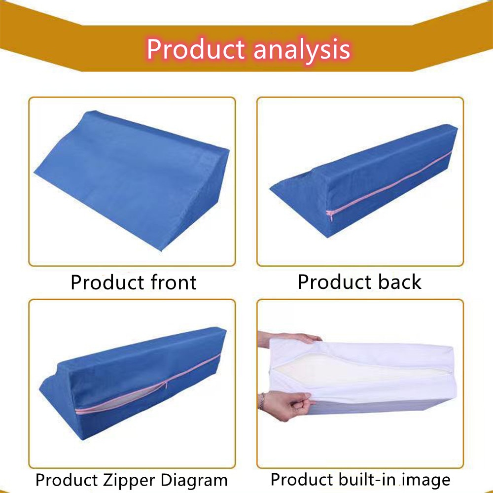Wedge Memory Sponge Pillow Wedge Pillow Leg Elevation Back Lumbar Support Cushions Elderly And Sick Triangle Bedding