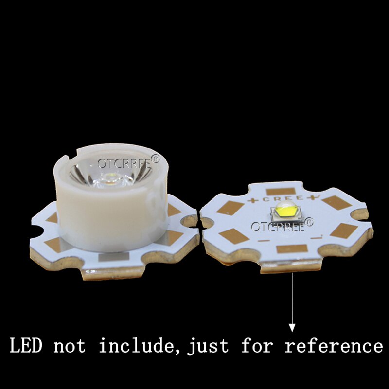 10 pièces 13mm lentilles led cree 10 30 45 60 90 degrés xpe 2 xpg 2 xte épiled/semiled 3535 3030 émetteur plano réflecteur collimateur