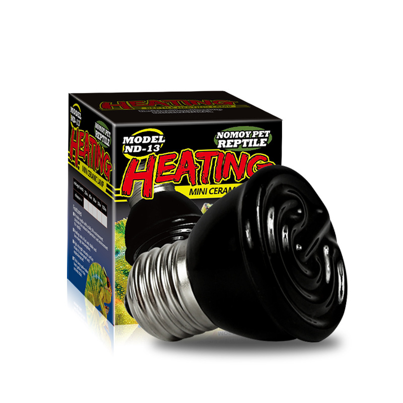 Reptile Mini Small Ceramic Heating Lamp Tortoise Lizard Far-infrared Heating Lamp Incubation Lamp: 60w