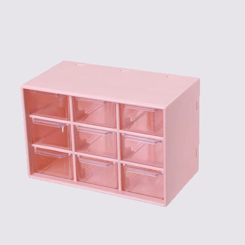 Bureau-organizer, compacte, draagbare opbergdoos met meerdere vakken, stofbestendige bureau-lade-organizer voor studiekamer of slaapkamer: Groente
