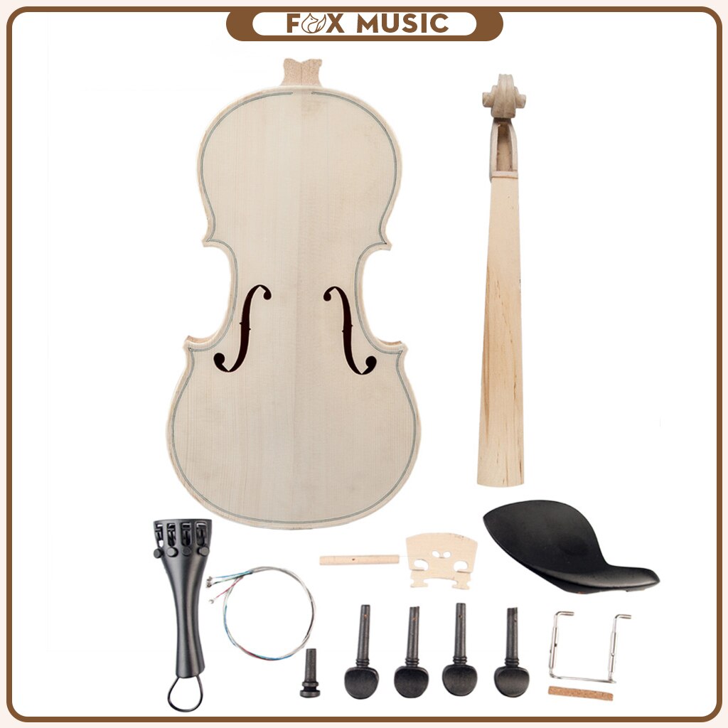 Banjolele DIY Fiolinsett - Naturlige fast Lønn Deler til Håndmontering - Alle Størrelser 1/8 til 4/4
