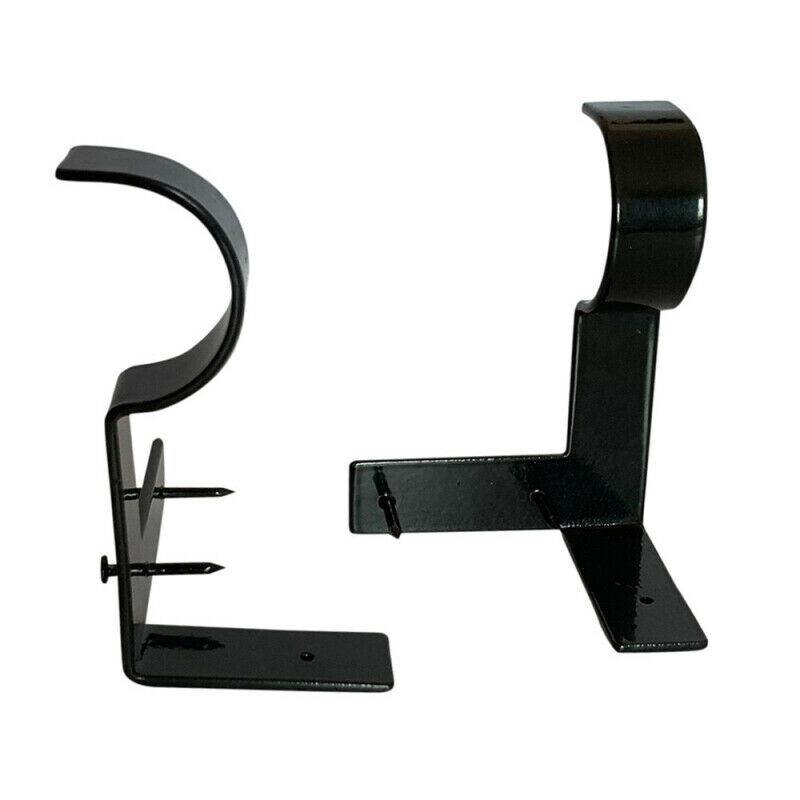 Soporte para barra de cortina, accesorios para ventana, estructura de Metal, soporte colgante, gancho para el hogar, bricolaje, decoración de ventana, 2 uds.