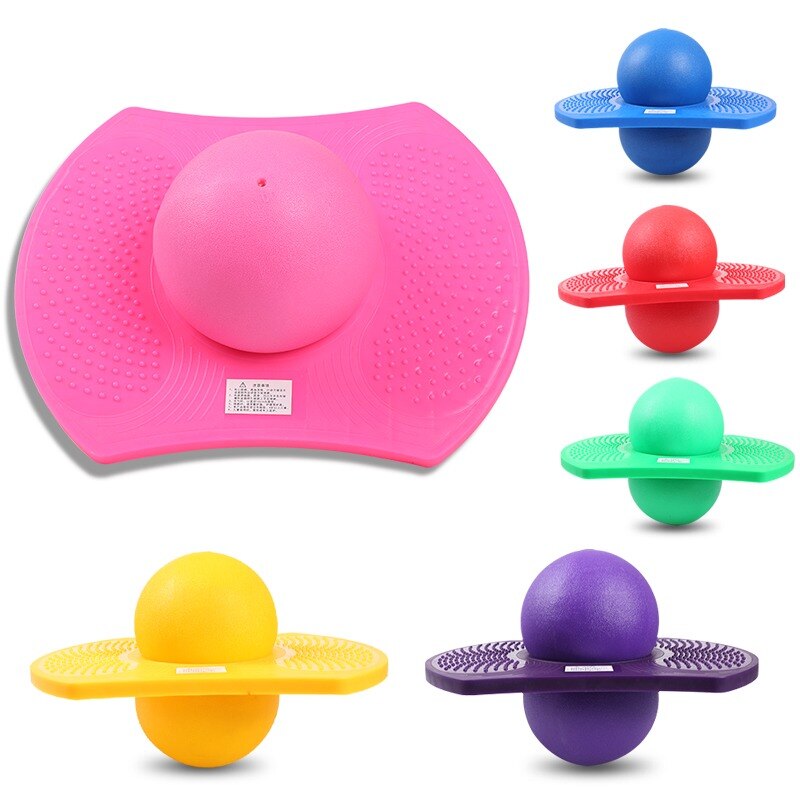 Pogo Ball with Trick Balance Bounce Board, Jump Lolo Ball with Anti-Slip Grip Deck for Kids Age-6 Up, Teens and Adults, Holds up