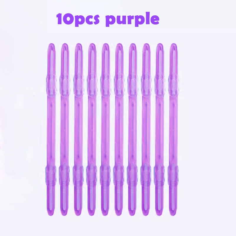 5/10 Stuks Bindclips Strip Kawaii 2 Gaatjes Losse Bladclips A4 Papieren Bevestigingen Diy Plakboek Bestand Map Notebook Accessoires: Transparant