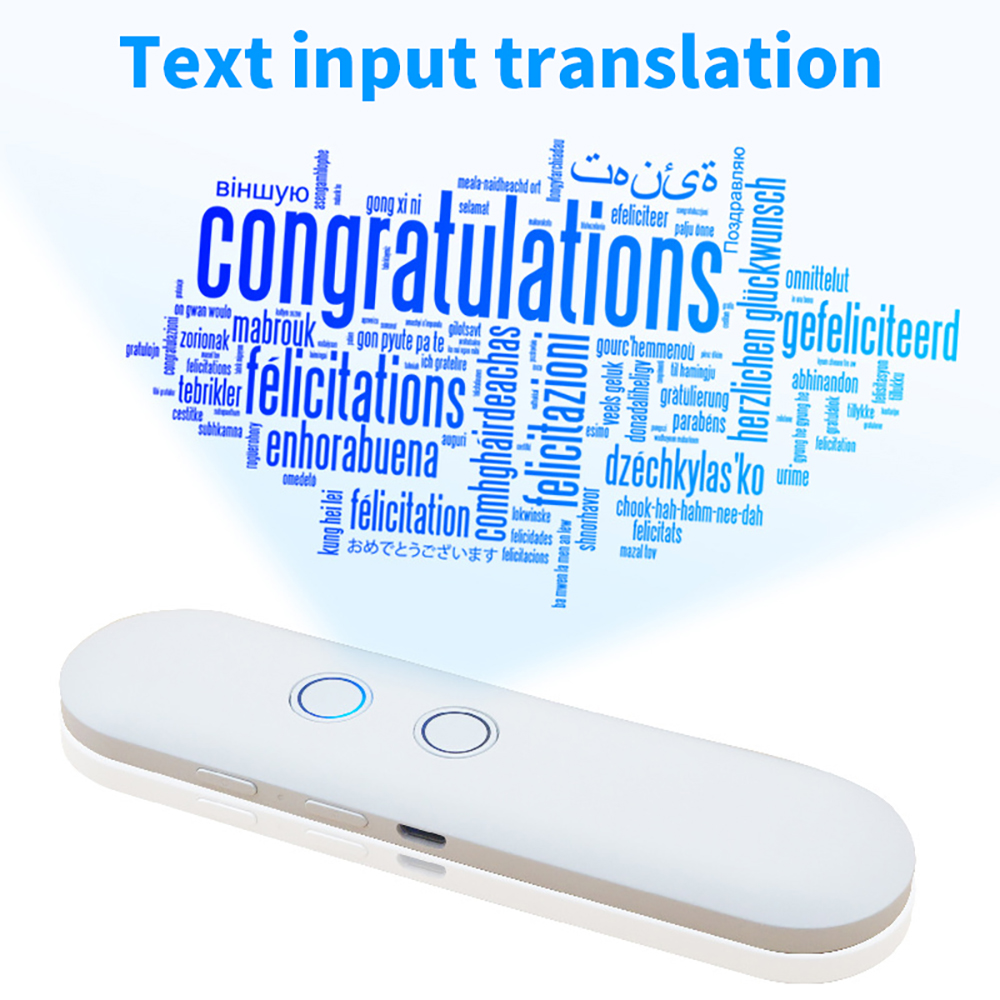 T4 Smart Voice Language Translator 42 Kinds Of Languages Mini Convenient Voice Translation Compatible Android And IOS System