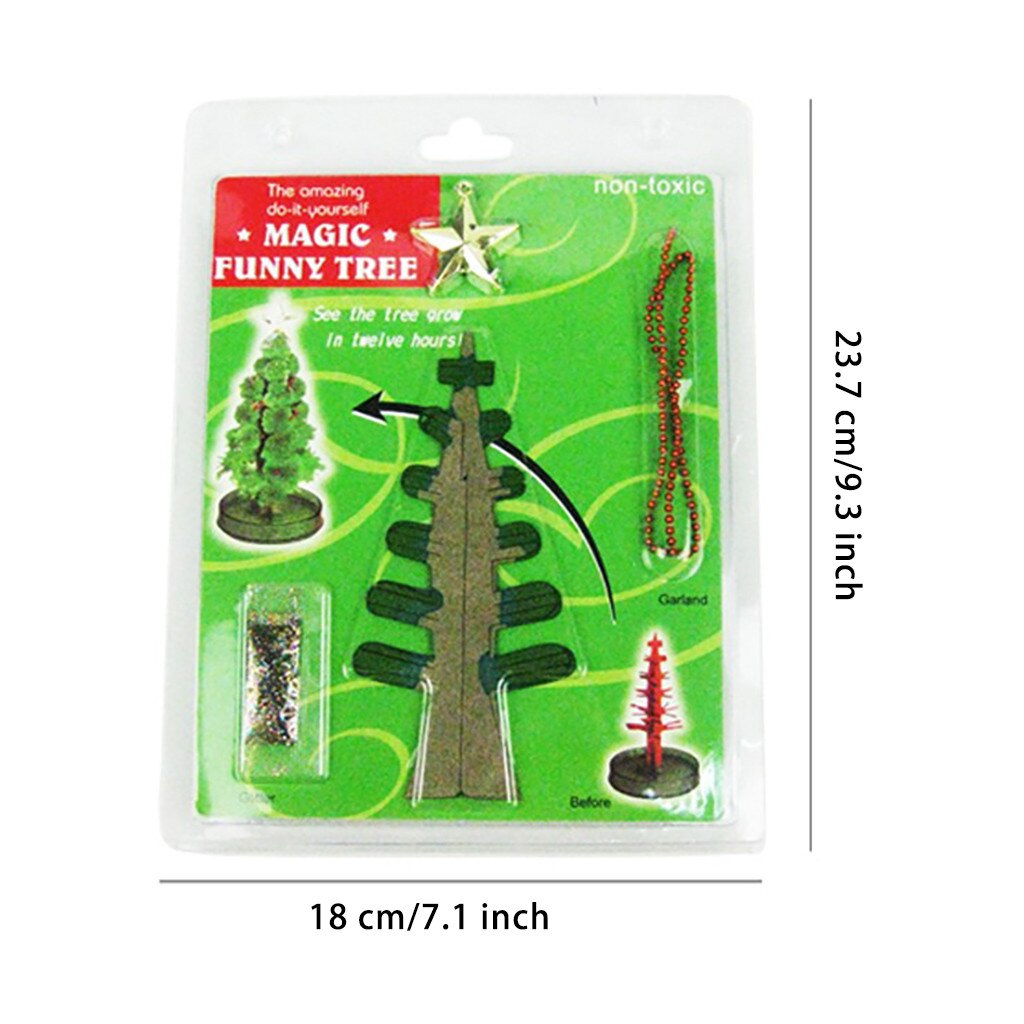 Christmas Paper Tree Magic Growing Tree Toy Boys Girls Novelty Xmas 10ML toys for boys