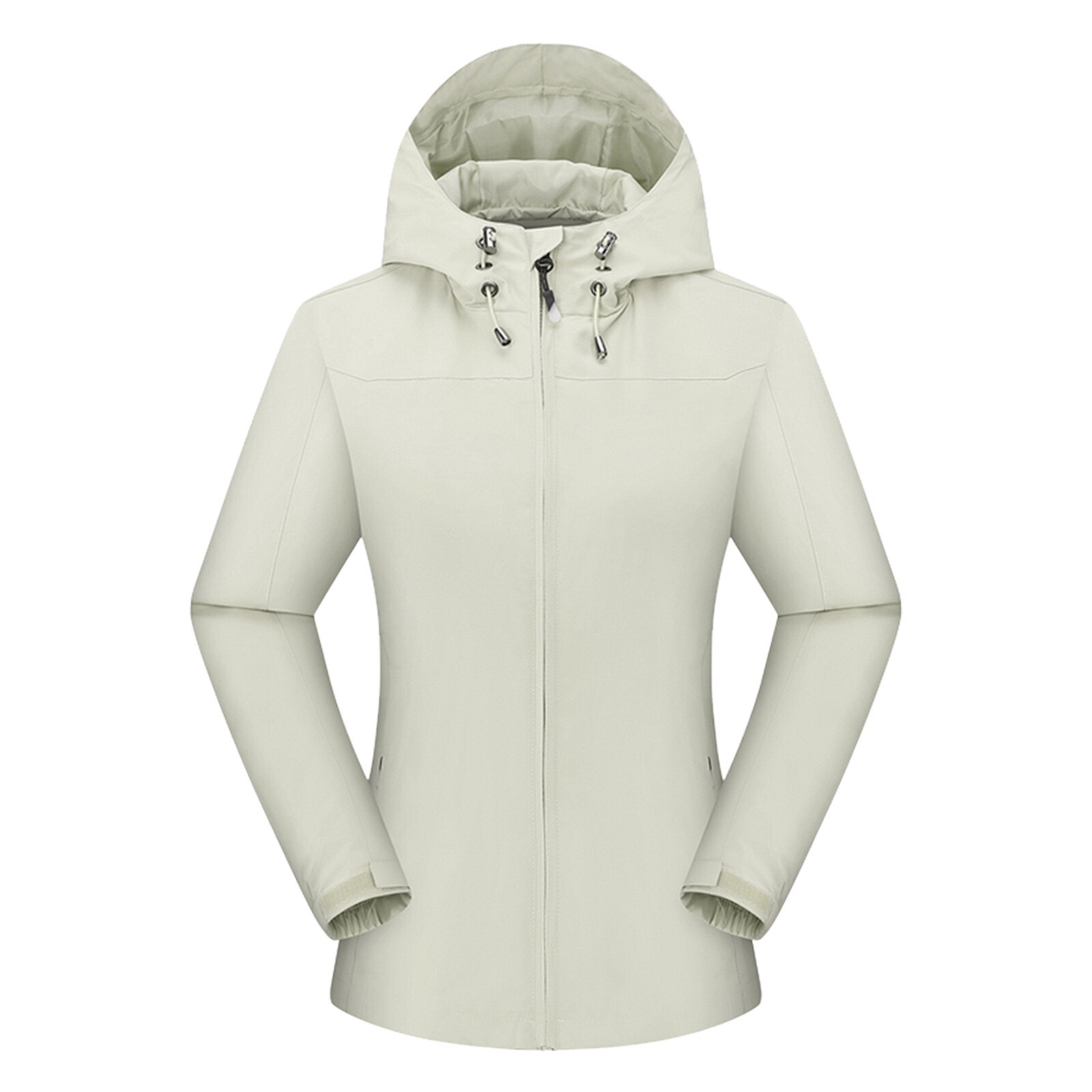Women Mountain Waterproof Shell Jacket Ski Jacket Windproof Jacket Winter Warm Jacket for Camping Hiking Skiing: Beige / M