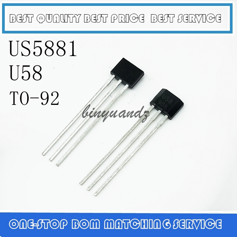5 unids/lote US5881 US5881LUA US5881KUA HAL5881 interruptor unipolar Hall 3,5 V a 24V baja sensibilidad US5881 original