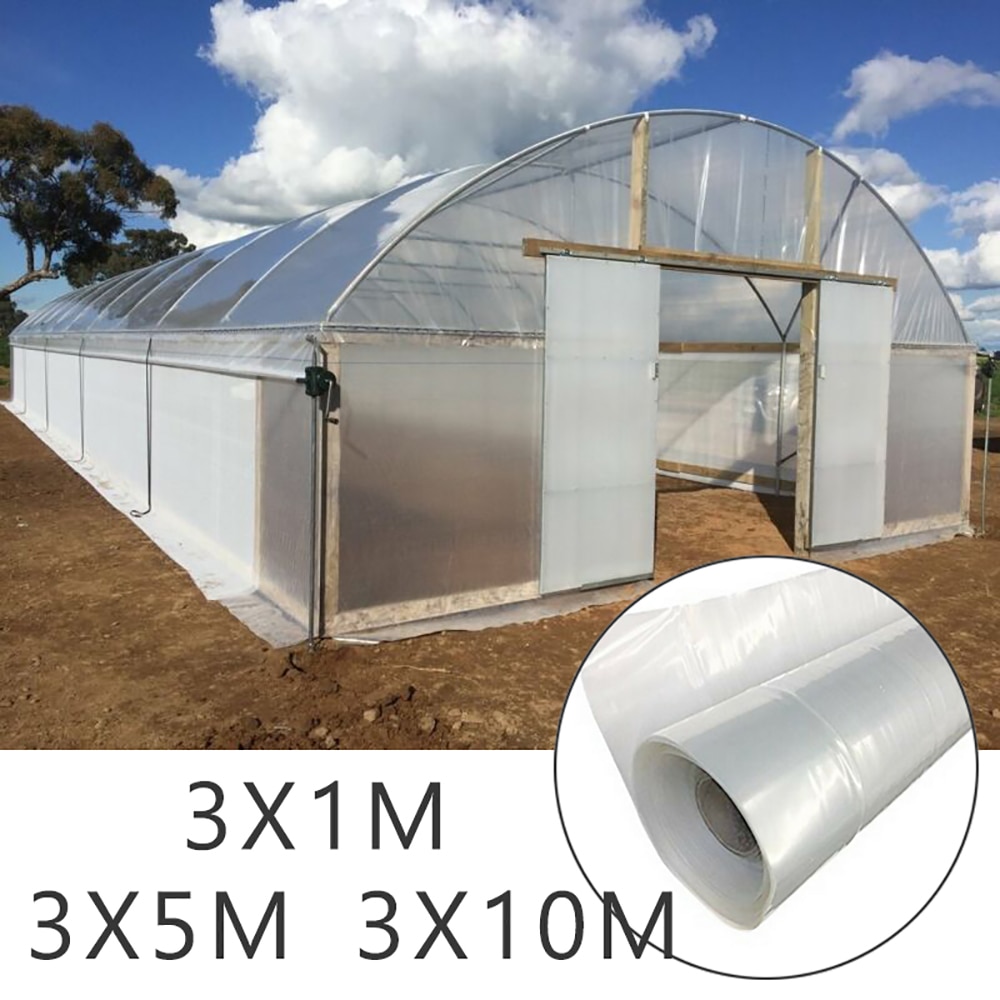 Transparent plast växthus poly film polytunnel hus täcka olika för trädgårdsmästare odlare och jordbrukare