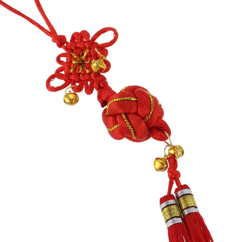 Orientalna piłka chińnarty węzeł z frędzlami ornament z dzwoneczkami