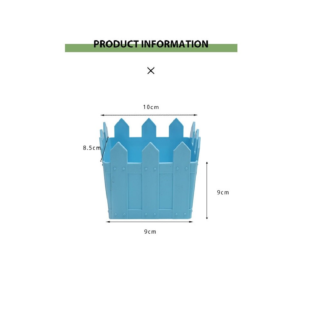 1Pcs Wooden trough flower pots gardening decoration succulent flower pot resin plastic small flower pot