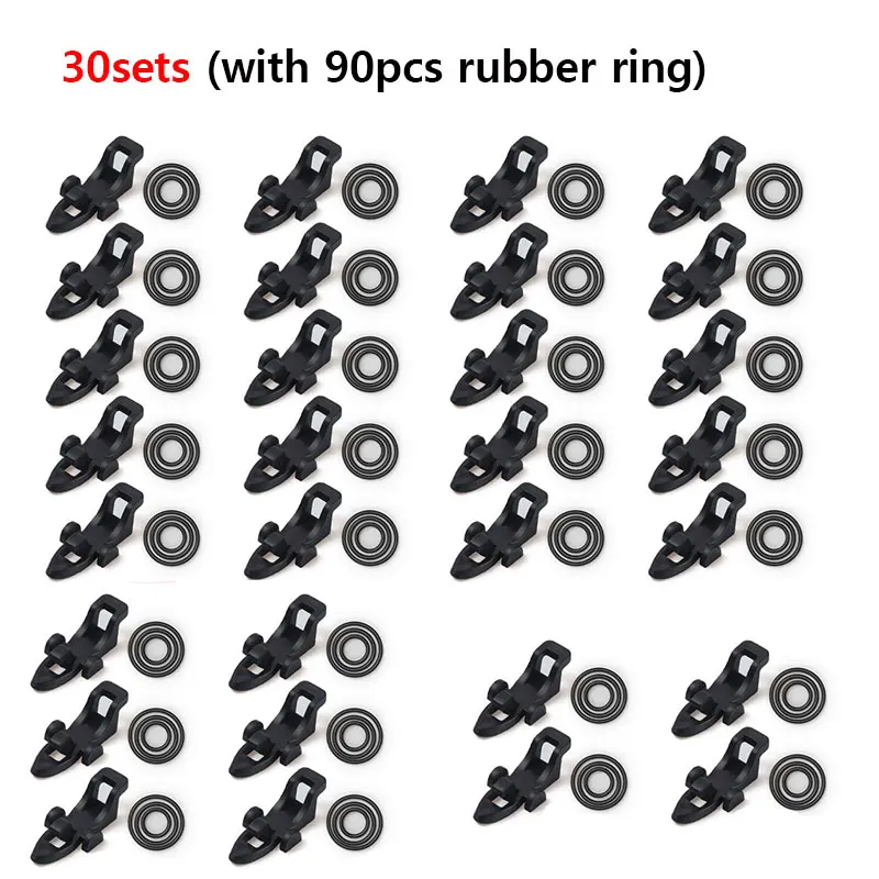 10-30pcs Fishing Rod Pole Hook Keeper Lure Bait Holder Lure Accessories Jig Hooks Safety Keeping Holder Fishing Tool: green