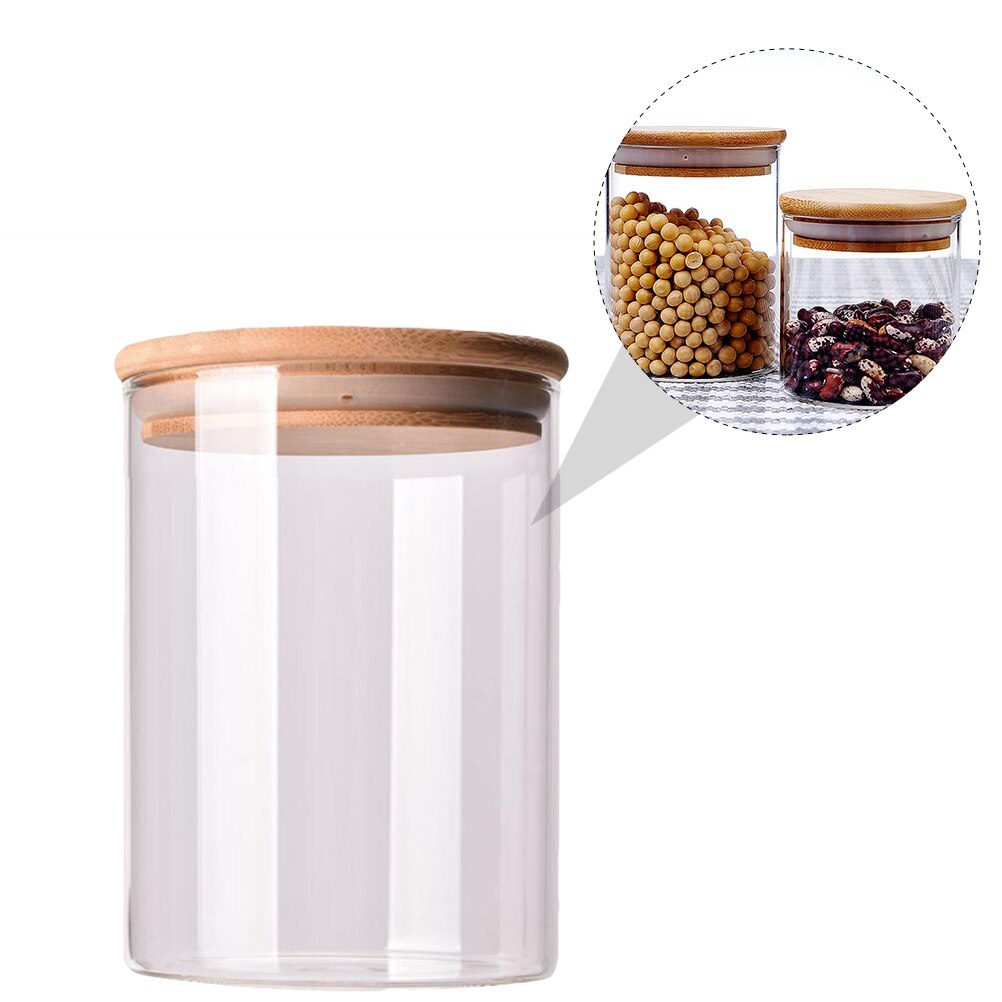 10pcs 250ml Reusable Sealed Glass Durable Glass Multifunction Sealed Transparent Practical Tank Jar Can for Food Grain Candy Tea