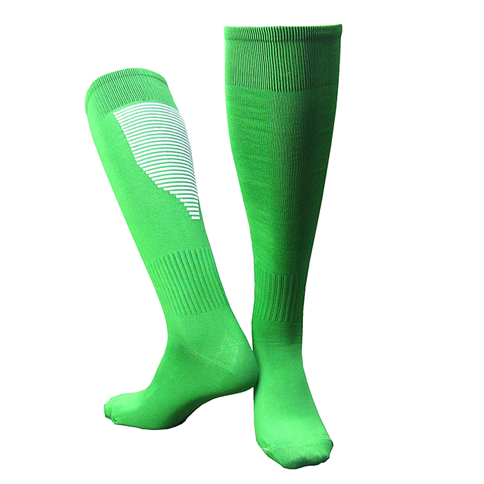 Summer Men Women Adult Thin Sport Volleyball Rugby Soccer Football Socks Above Knee High Long Stockings Leggings Breathable: CDP512 green