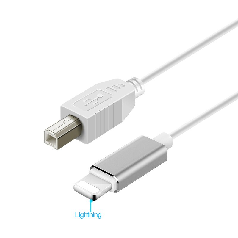 3 in 1 OTG piano Cable for IPhone To MIDI USB Instrument Keyboard Adapter mobile phone Electric Piano Connector Drum USB CABLE: lightning