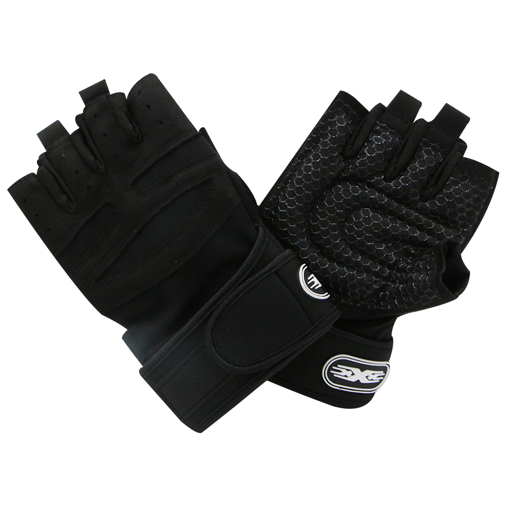 Men Gym Gloves Weightlifting Bodybuilding Training Fitness Fingerless Gloves Half Finger Cycling Gloves Non-Slip Wrist Support: WHITE / XL