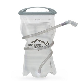 Water Reservoir Water Bladder Hydration Pack Storage Bag BPA Free - 1L 1.5L 2L Running Hydration Vest Backpack: 2L  Crystal INOXTO