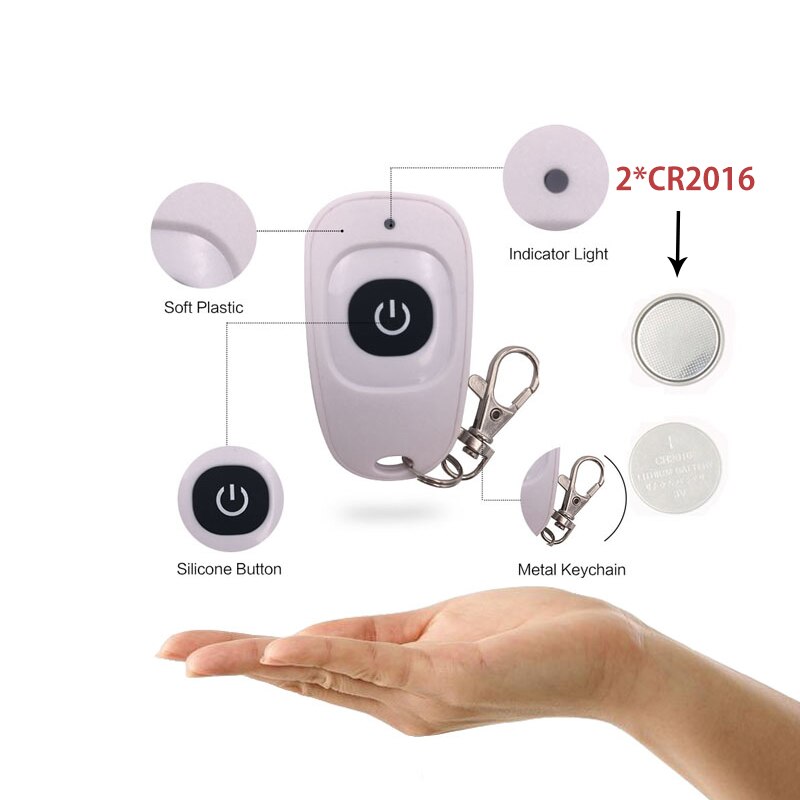 433MHz AC 220V télécommande 10Amp 2200W 1CH relais récepteur et émetteur interrupteur pour éclairage lampe LED et système de porte
