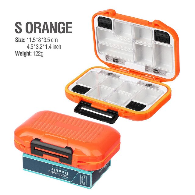 Boîte à Appâts De Pêche 12 Compartiments – ABS, Joint Silicone, Mousse Absorbante, Compacte