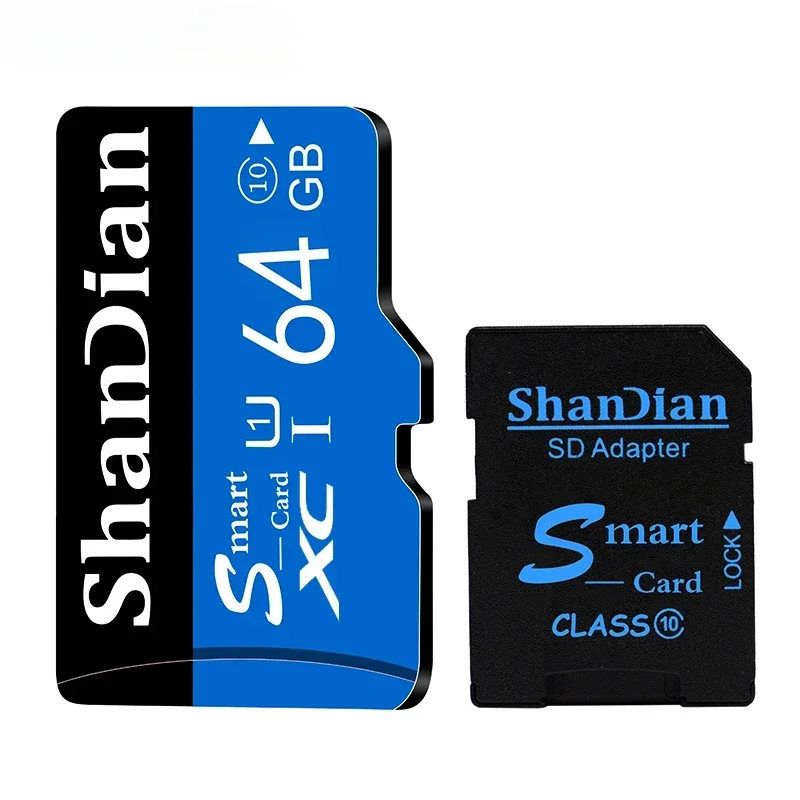 SHANDIAN LOT V10 Memory Card Class10 TF Card 8GB 16GB 32GB 64GB 100% Original Mini SD Card for Samrtphone and Table PC Class 10: 64GB