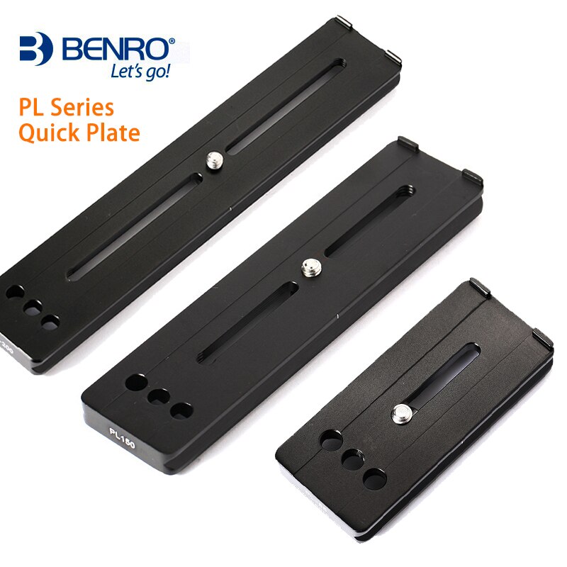 Benro-Placa de liberación rápida PL70, PL85, PL100, PL150, lente de aluminio serie PL, placa QR exclusiva para lentes de enfoque largo,