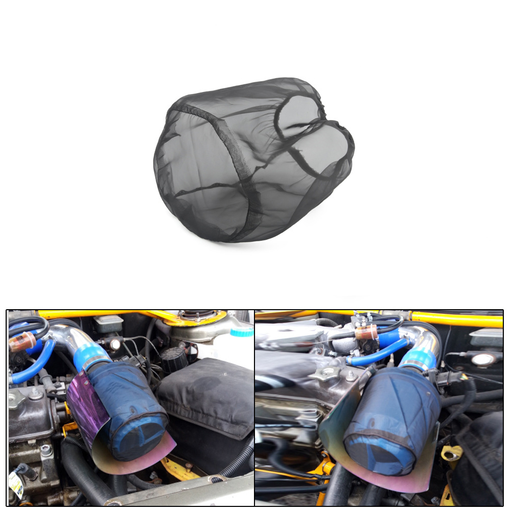 Cubierta de malla del filtro del motor del coche del aire frío del coche cubierta de la suciedad del Agua Negra tela a prueba de aceite