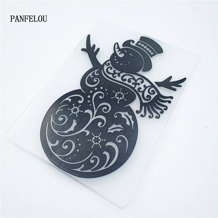 plastic snowman craft card making paper card album wedding decoration clip Embossing folders