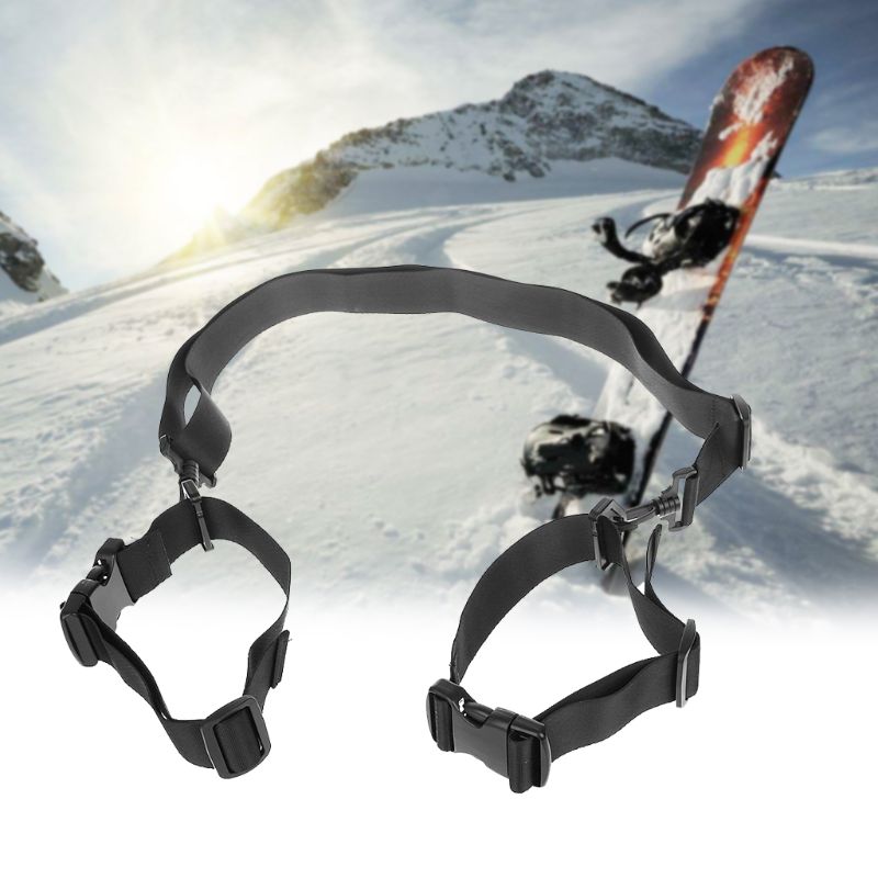 Double Cross Land Nordic Skiën Snowboard Alpine Sneeuw Board Afneembare Houder Nylon Ski Accessoires