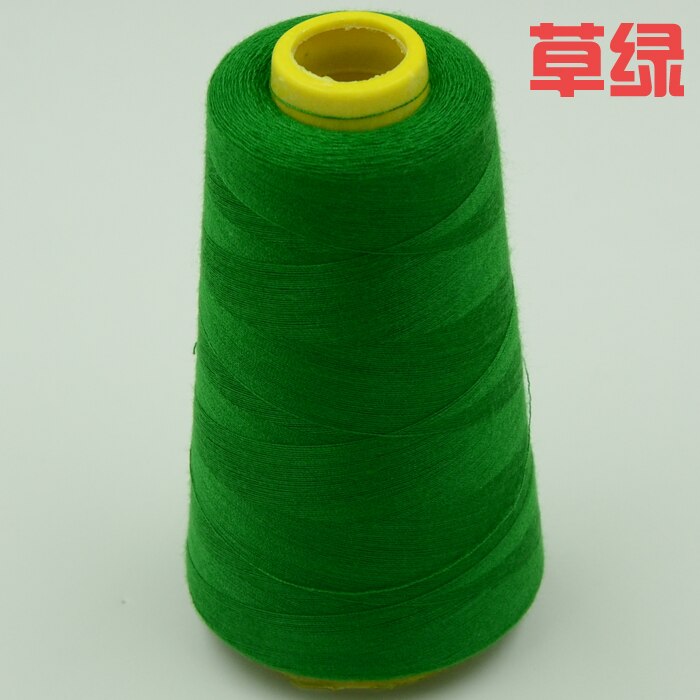 19 different colors handmade thread 2300 yards each as DIY sewing thread kit for hand machine DIY thread: Grass green