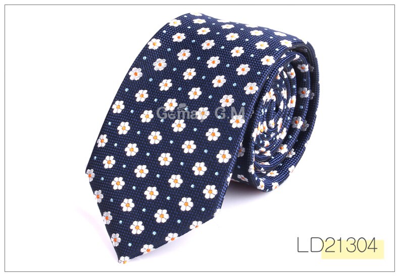 Jacquard vevd halsslips for menn bryllup business klassiske slips polyester slim herre slips for dress 6cm bredde slips: Ld21304