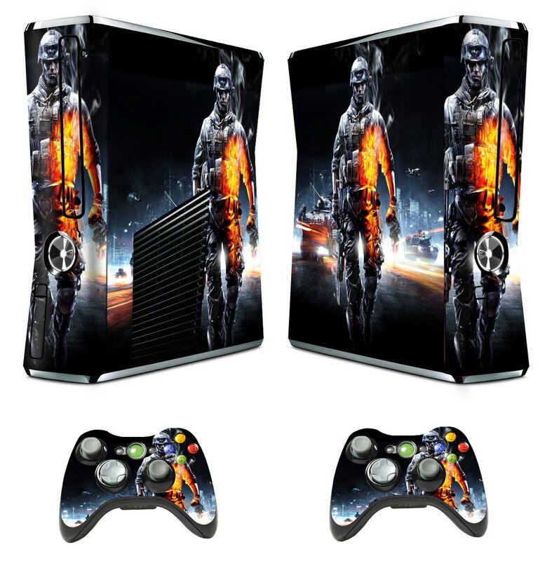 Ku er mei Xbox 360 Slim Console di Gioco Full Body Protettiva Film di Coppa Del Mondo di Gioco del Calcio di Adesivi Colorati: PT XBOX SLIM 135