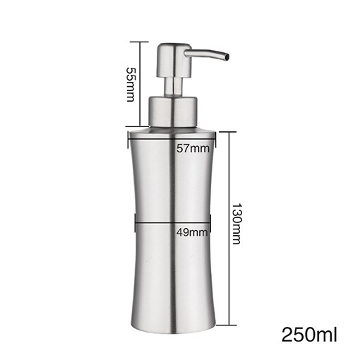 GAPPO liquid soap dispensers bathroom stainless steel color emulsion bottle bathroom kitchen accessories soap pumps: Y35004