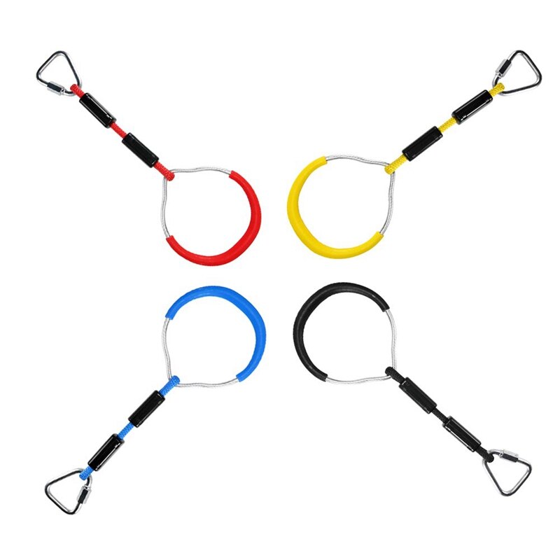 Heavy duty swing gymnastik ringe børn trapez bar pull up gym ringe ring til børn drenge piger