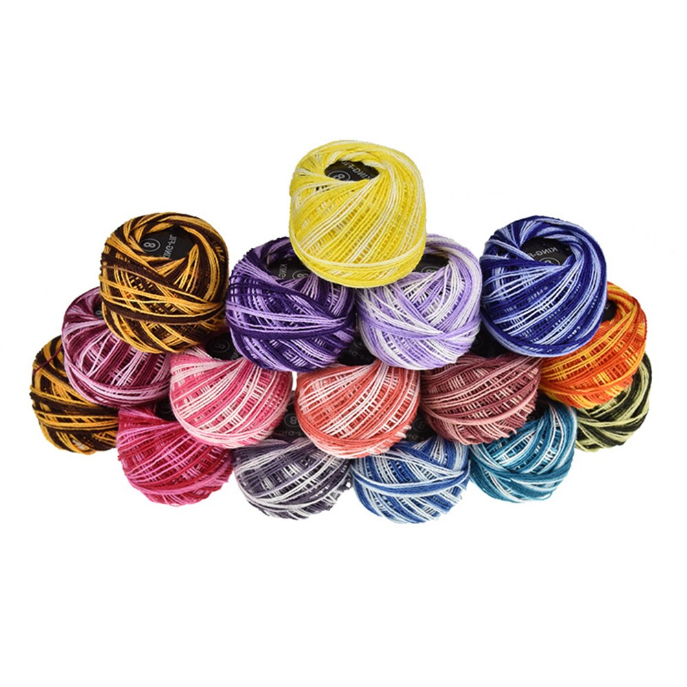16 Pcs/box Sewing Threads Embroidery Sewing Threads Hand Stitching Polyester Fiber Threads Sewing Tool Embroidery Cross Stitch