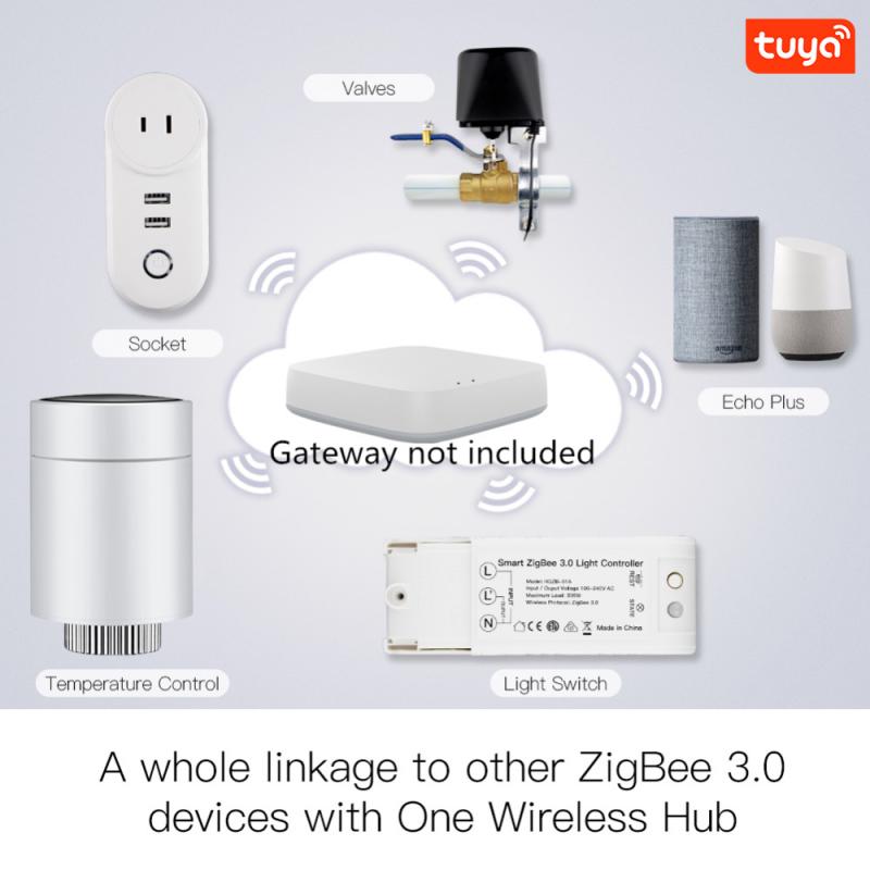 Smart Radiator Actuator Programmable Thermostatic Radiator Valve Temperature Controller Remote Control Alexa Tuya ZigBee